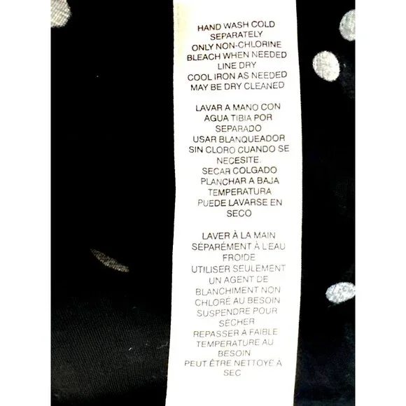 Chicos Black Polka Dot Cardigan Lightweight Open Front Blouse Roll Tab Sleeves - Picture 9 of 12